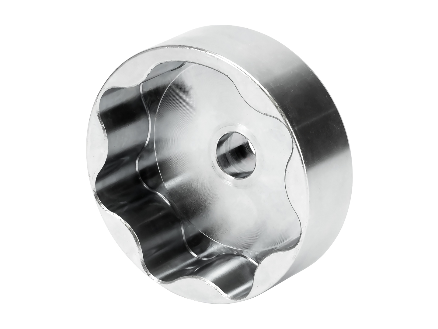 Produto Raven 101054 - Chave com encaixe especial de 7 "dentes" não-equidistantes, para filtro de óleo blindado com 15 encaixes côncavos.<ul><li>Sextavado de 25 mm.</li><li>Aplicação:</li><li>Motores GM Ecotec / CSS Prime 1.0 12V (3 cils.) aspirado / turbo, Ecotec / CSS Prime 1.2 12V (3 cils.) turbo, Ecotec 1.4 16V turbo (LE2), Ecotec 1.5 16V turbo (LYX), Ecotec 3ª ger. 2.0 16V turbo SIDI (LTG), Ecotec 3ª ger. 2.5 16V SIDI (LCV), Alloytec / HFV6 3.0 24V V6 SIDI, Small Block 4ª ger. 6.2 16V V8 (L99) e Small Block 5ª ger. 6.2 16V V8 (LT1).</li><li>Veículos GM.</li><li>Camaro SS 5ª ger. 6.2 16V V8 Small Block 4ª ger. (L99) (09-15).</li><li>Camaro SS 6ª ger. 6.2 16V V8 Small Block 5ª ger. (LT1) (16-24).</li><li>Captiva 3.0 24V V6 SIDI Alloytec / HFV6 (11-13).</li><li>Captiva 3.6 24V V6 (sem inj. dir.) (X36XE) Alloytec / HFV6 (08-10).</li><li>Corvette Stingray 7ª ger. (C7) 6.2 16V V8 Small Block 5ª ger. (LT1) (13-19).</li><li>Cruze 2ª ger. 1.4 16V turbo Ecotec (LE2) (16>).</li><li>Equinox 3ª ger. 1.5 16V turbo Ecotec (LYX) (19>).</li><li>Equinox 3ª ger. 2.0 16V turbo SIDI Ecotec 3ª ger. (LTG) (17-20).</li><li>Montana 3ª ger. 1.2 12V (3 cils.) turbo Ecotec / CSS Prime (22>).</li><li>Onix 2ª ger. 1.0 12V (3 cils.) Ecotec / CSS Prime (19>).</li><li>Onix 2ª ger. 1.0 12V (3 cils.) turbo Ecotec / CSS Prime (19>).</li><li>Onix Plus (sedan) 2ª ger. 1.0 12V (3 cils.) Ecotec / CSS Prime (19>).</li><li>Onix Plus (sedan) 1.0 12V (3 cils.) turbo Ecotec / CSS Prime (19>).</li><li>S10 2ª ger. 2.5 16V SIDI Ecotec 3ª ger. (LCV) (14-22).</li><li>Tracker 2ª ger. 1.4 16V turbo Ecotec (LE2) (16-19).</li><li>Tracker 3ª ger. 1.0 12V (3 cils.) turbo Ecotec / CSS Prime (19>).</li><li>Tracker 3ª ger. 1.2 12V (3 cils.) turbo Ecotec / CSS Prime (19>).</li><li></li></ul> - Motor