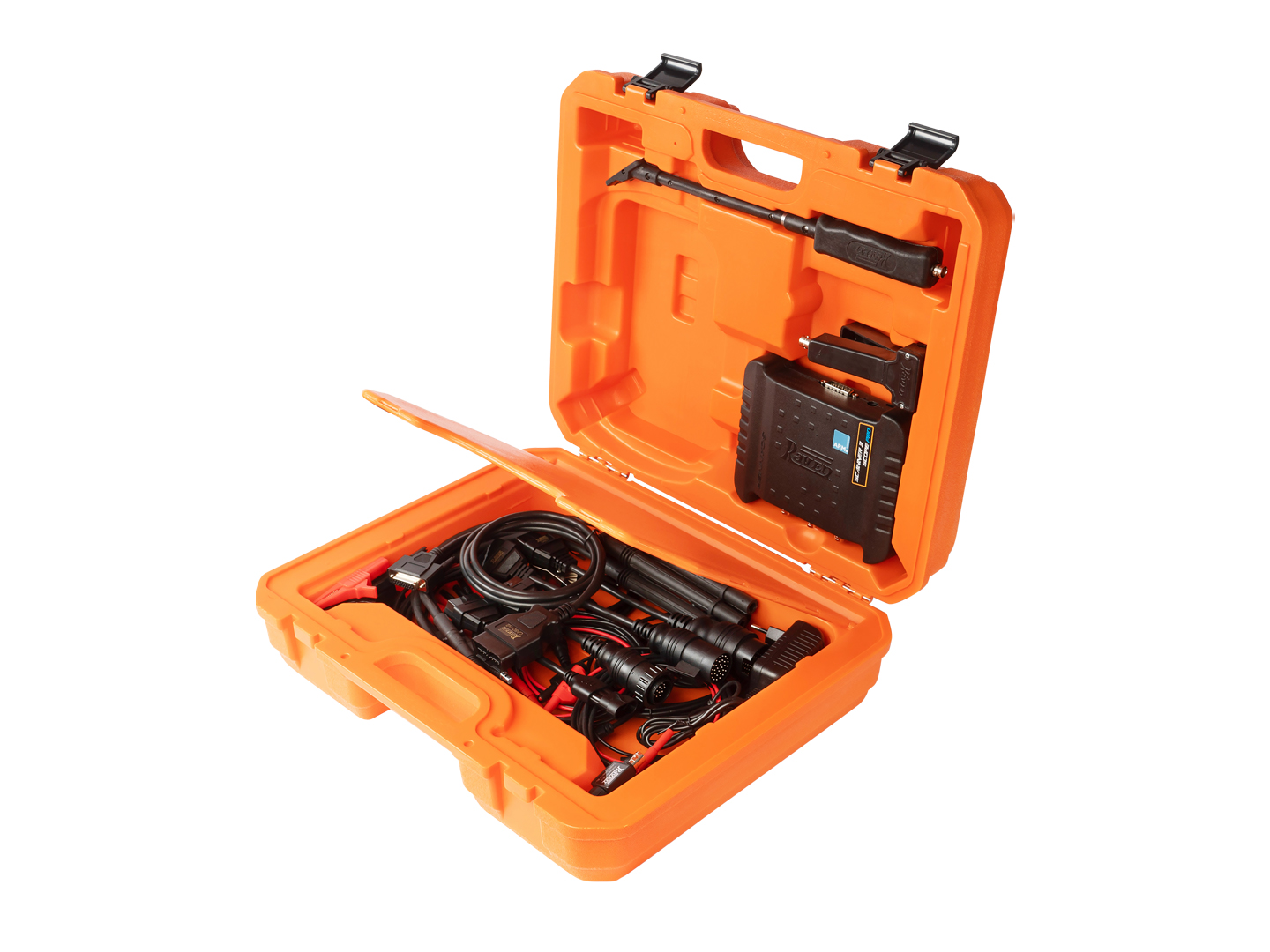 Produto Raven 108941 - Scanner 3 Scope PRO 6 canais (versão sem tablet) + Kit Diesel Leve. Osciloscópio digital automotivo e Scanner 3 PRO (segunda geração do Scanner 3, com Módulo de Comunicação PRO, mais rápido e preparado para veículos com protocolo CAN FD), dois equipamentos independentes combinados em um único módulo. <ul><li>Diferenciais do Scanner 3 Scope PRO versão 6 canais: a) hardware exclusivo, mais poderoso, que permite executar o scanner e o osciloscópio ao mesmo tempo, b) é o único equipamento que permite utilizar o Scanner e o osciloscópio ao mesmo tempo, em tela dividida, c) Visualização simultânea dos 6 canais do osciloscópio, d) Trigger Dinâmico (com ajuste automático), e e) Cabos principais com cores únicas em ambas as extremidades para facilitar a identificação durante o uso de múltiplos canais do osciloscópio. Fornecido com o Kit Diesel Leve (108815) para utilização do scanner em utilitários a diesel. Para utilização do scanner em caminhões e ônibus, é necessário o Kit Diesel Pesado (108810). Para utilizar o equipamento, o reparador deve instalar o aplicativo do Scanner 3 em um dispositivo (celular, tablet etc.) equipado com Bluetooth e sistema Android ou Windows, de sua preferência. Osciloscópio automotivo com 6 canais de medição sempre liberado para uso, sem qualquer custo, além de fornecido com mais de 20 acessórios, incluindo o exclusivo Kit de Alta Tensão (para teste rápido de bobinas de ignição). Scanner 3 PRO: equipamento para diagnósticos, ajustes e programações em sistemas de eletrônica embarcada de automóveis, utilitários, caminhões e ônibus, incluindo veículos equipados com os protocolos de comunicação de alta velocidade CAN FD e DoIP*. Necessita de assinatura de licença de uso dos programas de comunicação. </li><li>Composição: </li><li>01 - Módulo de Comunicação PRO (com osciloscópio) específico das versões com osciloscópio de 6 canais, para diagnósticos via Bluetooth, com processador ARM de 480 Mhz e preparado para veículos equipados com protocolos de comunicação de alta velocidade CAN FD e DoIP*. Possui memória RAM 4 vezes maior e capacidade de processamento 2,5 vezes maior em relação à geração anterior. Também equipado com osciloscópio digital automotivo com 6 canais de medição; </li><li>01 - Cartão para habilitação da licença de utilização em automóveis e utilitários gas. / álc. / flex (Ciclo Otto) ou utilitários a diesel (Diesel Leve); </li><li>01 - Cabo de conexão padrão OBD-CAN c/ 16 pinos (108700-01); </li><li>01 - Cabo adaptador padrão Fiat c/ 3 pinos (108800-10); </li><li>01 - Cabo adaptador padrão Mercedes-Benz c/14 pinos (108700-06); </li><li>01 - Cabo adaptador padrão Iveco c/ 30 pinos (108700-08); </li><li>01 - Cabo adaptador padrão Iveco c/ 38 pinos (108700-09); </li><li>01 - Cabo de alimentação na bateria, para uso com o cabo padrão Fiat ou durante utilização do osciloscópio (108800-11G); </li><li>01 - Fonte de alimentação do módulo, para configurações e atualizações (PRT8609); </li><li>06 - Cabos principais do osciloscópio (108900-13D); </li><li>01 - Cabo de aterramento com 50 cm para uso com osciloscópio (108900-15D); </li><li>06 - Pontas de prova vermelhas (PRT8582); </li><li>06 - Pontas de agulha vermelhas (PRT8580); </li><li>06 - Pontas de agulha pretas (PRT8581); </li><li>06 - Garras jacaré pretas (PRT8579); </li><li>01 - Garra jacaré vermelha (PRT8634); </li><li>01 - “Pinça indutiva” com cabo flexível (108905); </li><li>01 - Pinça indutiva convencional (108906); </li><li>01 - Cabo para conexão das pinças indutivas 108905 e 108906 (108900-14D); </li><li>04 - “Cabos de vela Ferramenta” (PRT0366); </li><li>01 - Atenuador de sinal 10:1 (divide por 10 a tensão captada) para medições de tensão de até 800 V; </li><li>01 - Maleta plástica extra grande com nichos internos para os componentes do Scanner 3 PRO e do osciloscópio. </li><li>*Softwares para comunicação e diagnósticos nos sistemas eletrônicos dos veículos são disponibilizados após validação pela Engenharia. Consulte sistemas disponíveis em ravenscanner3.com.br.</li></ul> - Elétrica
