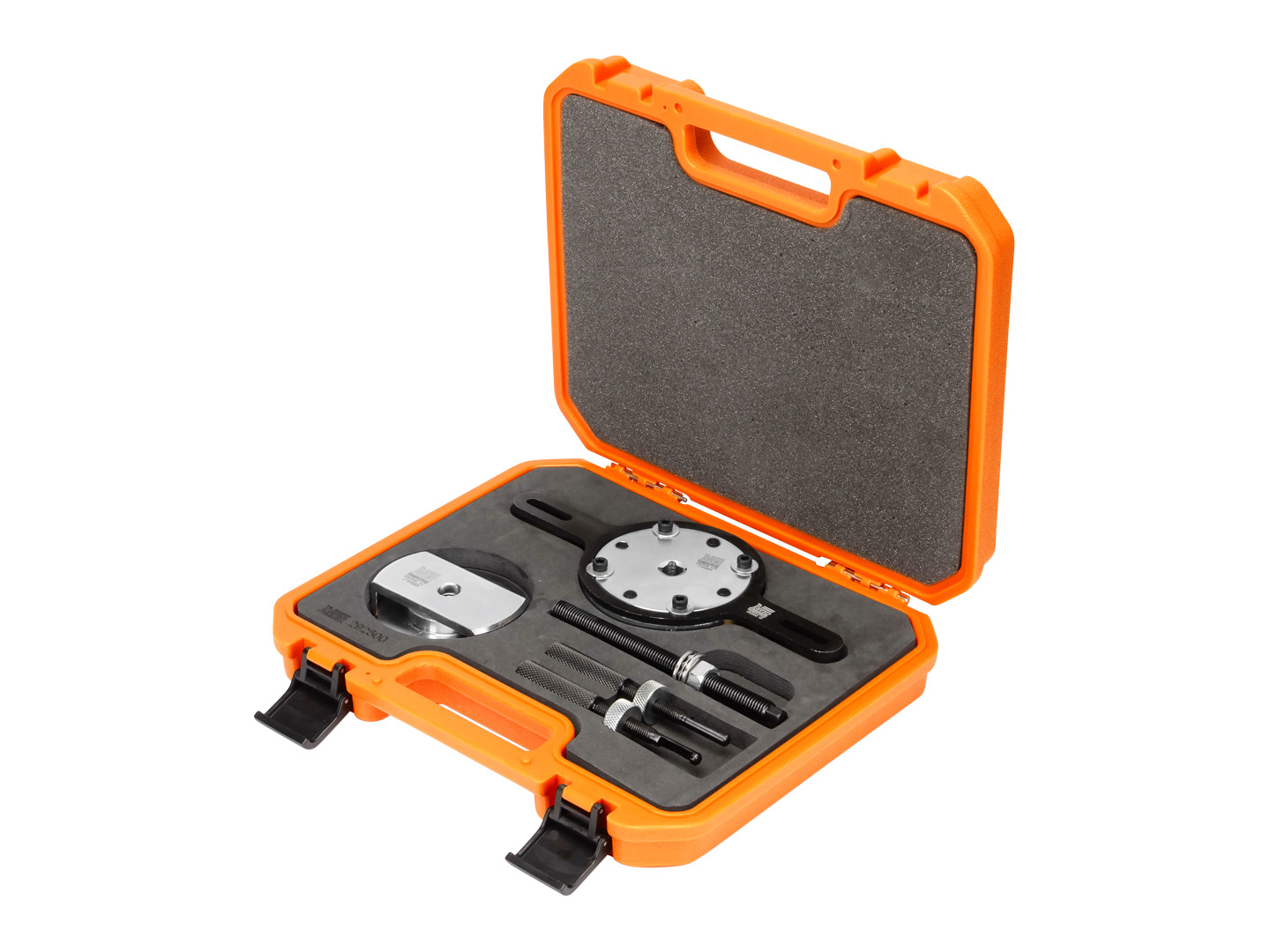 Produto Raven 292500 - Conjunto de ferramentas para remover e instalar o conjunto da embreagem dupla e comprimir os pistões das embreagens.<ul><li>Aplicação:</li><li>Caixas de transmissão automáticas de 6 marchas Getrag / Ford Powershift 6DCT450 (DPS6 / MPS6) aplicadas nos veículos Volvo C30 2.0 16V Duratec (B4204S3) (09-12), S60 T4 2ª ger. 1.6 16V turbo EcoBoost (B4164T) (11-13), S60 T5 2ª ger. 2.0 16V turbo EcoBoost (B4204T7) (11-14), XC60 T5 1ª ger. 2.0 16V turbo EcoBoost (B4204T7) (11-14) e V60 T5 1ª ger. 2.0 16V turbo EcoBoost (B4204T7) (12-14).</li><li>Produto fornecido em uma maleta plástica especial.</li><li>Composição:</li><li>Ferramenta para remover e instalar o conjunto da embreagem dupla (com encaixe de 1/2") e ferramenta para comprimir os pistões das duas embreagens, durante a desmontagem e a montagem das embreagens (com rolamento axial, que reduz o esforço do operador).</li><li>Manual Incluso.</li></ul> - Câmbio