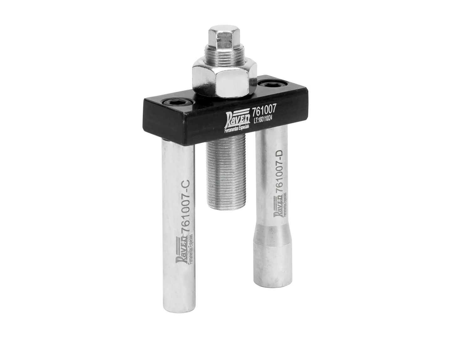 Produto Raven 761007 - Extrator dos injetores de combustível.<ul><li>Aplicação:</li><li>Motores FPT 3.0 16V turbo diesel (F1C) Euro 3 aplicados nos utilitários Iveco Daily 2ª ger. 35S14 (08-12) / 45S14 (08-12) / 55C16 (08-12) / 70C16 (08-12) e nos caminhões Hyundai HD 78 (11-12).</li><li>Não indicado para injetores "fundidos" ao cabeçote (nesses casos, utilize o 761050).</li><li>Sextavado de 15 mm.</li></ul> - Motor