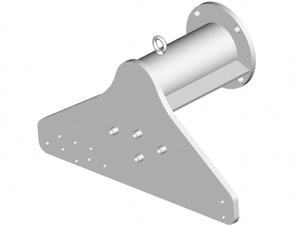 Placa Acessória para prender Motor Iveco 13,7