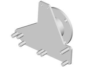 Placa Acessória para prender Motor Volvo Fh/Fm/Nh